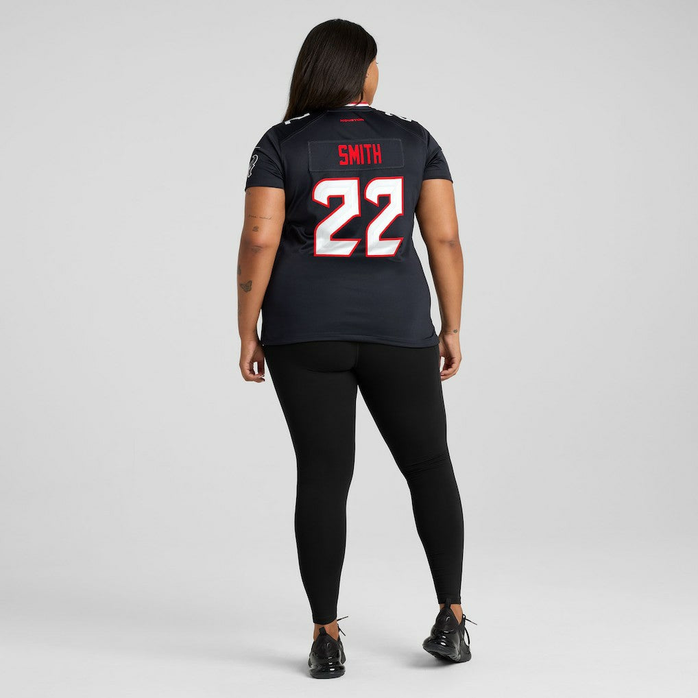Jaylin Smith Houston Texans Women's Team Game Jersey Navy