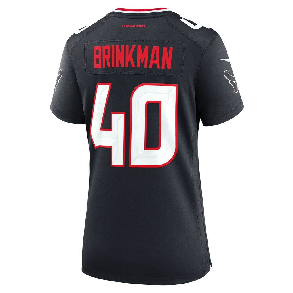 Austin Brinkman Houston Texans Women's Team Game Jersey Navy