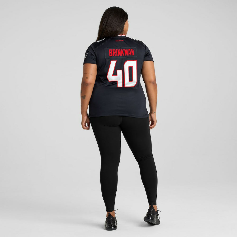 Austin Brinkman Houston Texans Women's Team Game Jersey Navy