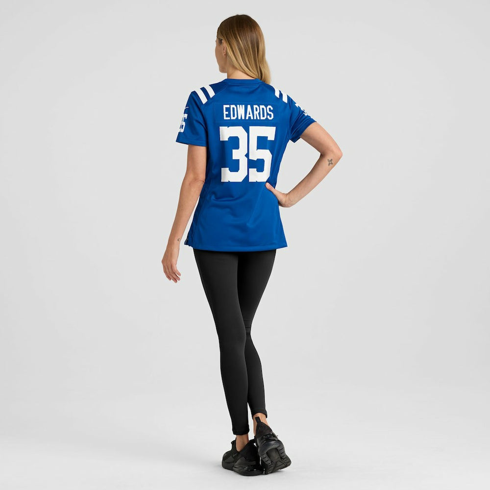 Johnathan Edwards Indianapolis Colts Women's Team Game Jersey Royal