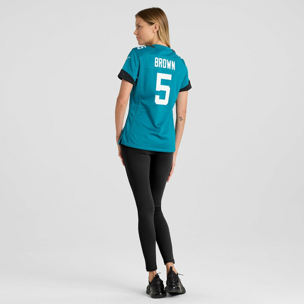 Dyami Brown Jacksonville Jaguars Women's Team Game Jersey Teal