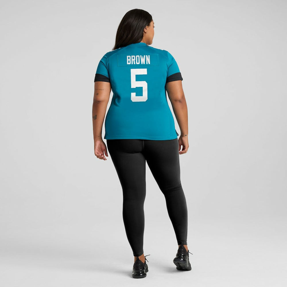 Dyami Brown Jacksonville Jaguars Women's Team Game Jersey Teal
