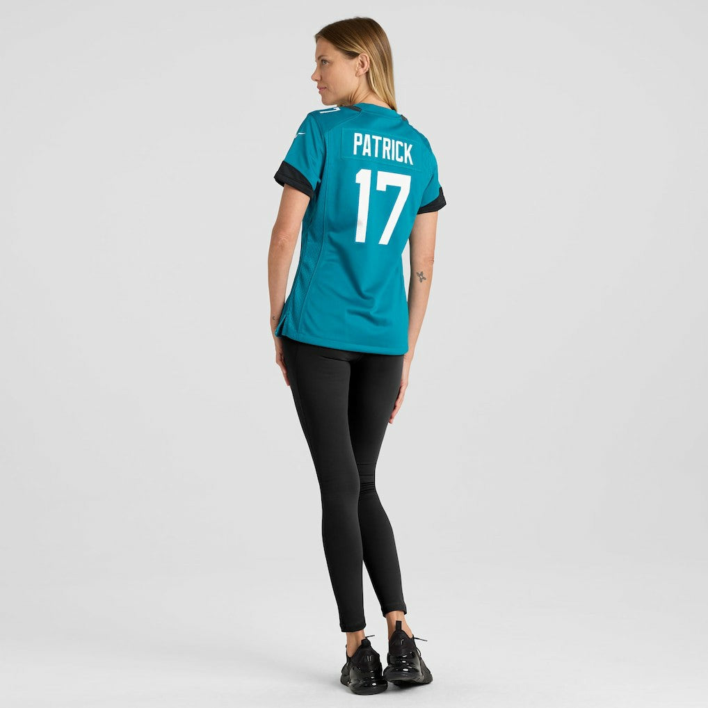 Tim Patrick Jacksonville Jaguars Women's Team Game Jersey Teal