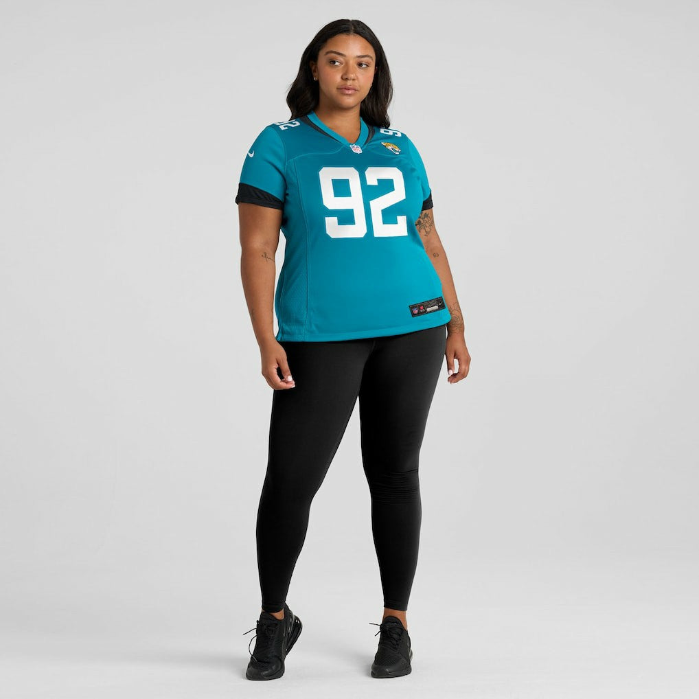 Danny Striggow Jacksonville Jaguars Women's Team Game Jersey Teal