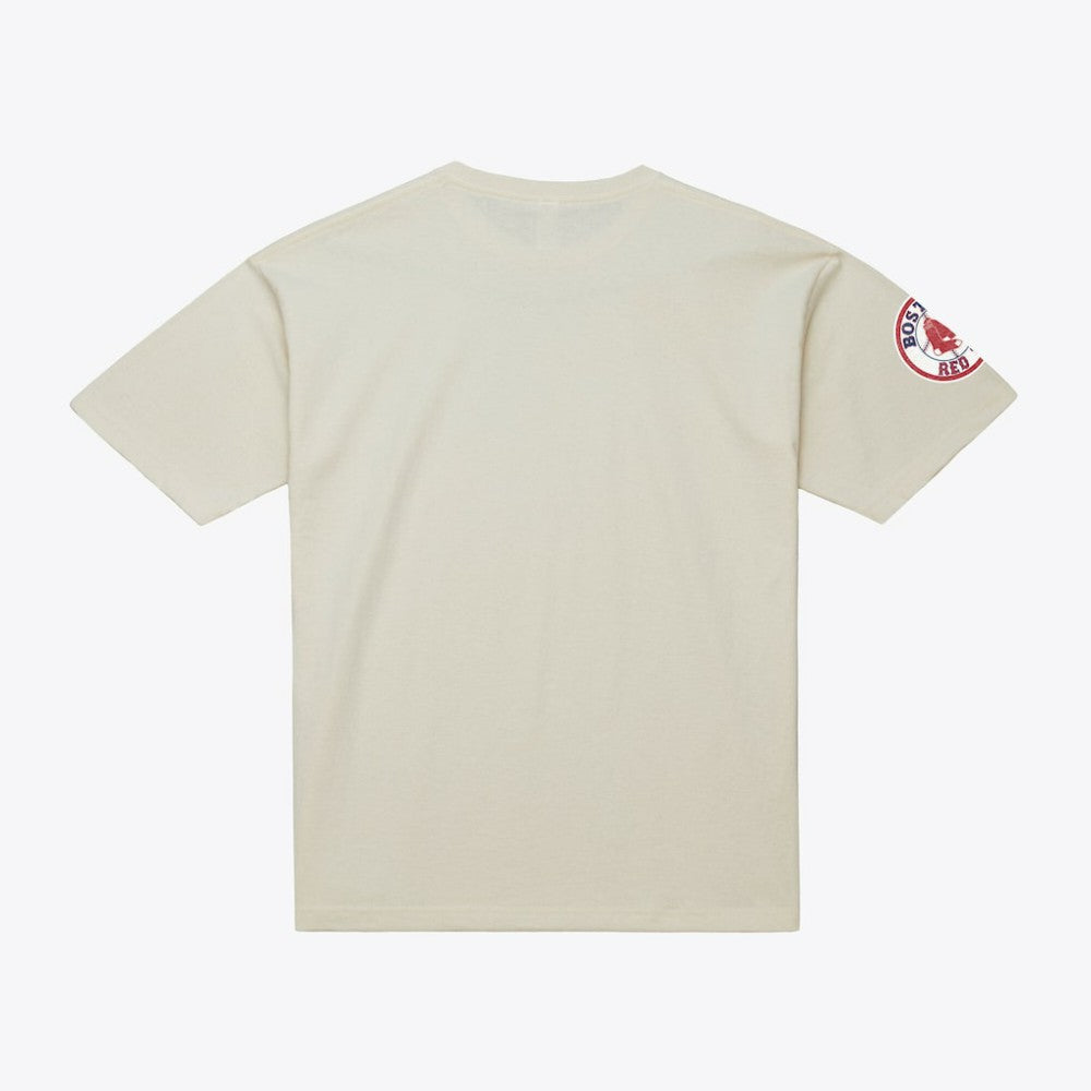 David Ortiz Boston Red Sox Mitchell & Ness Cooperstown Collection Throwback Name & Number T-Shirt - Cream T-shirts