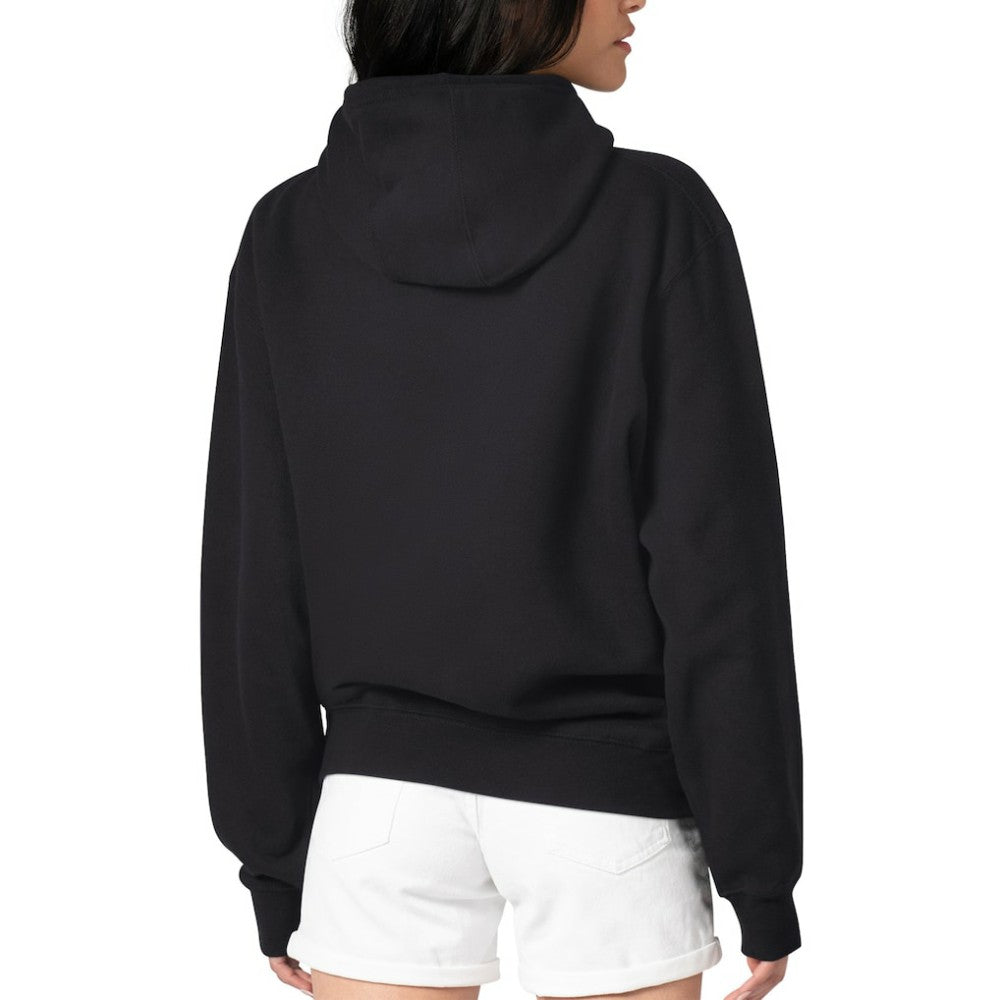 San Diego Padres G-III 4Her by Carl Banks Women's Metallic Drop Fleece Hoodie - Black Hoodies
