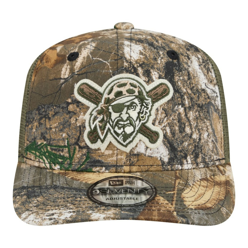 Pittsburgh Pirates New Era Realtree 9SEVENTY Adjustable Hat - Camo Hats