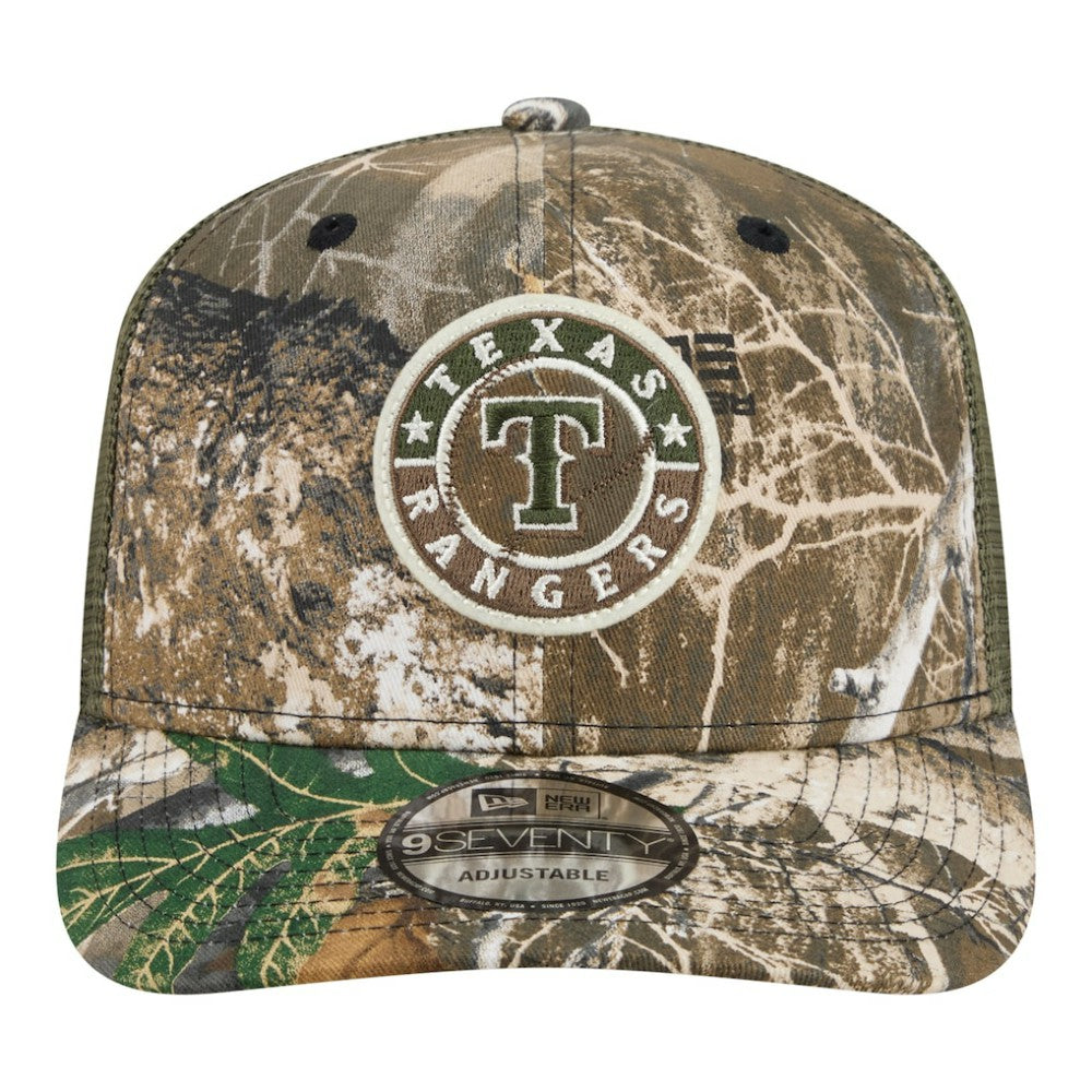Texas Rangers New Era Realtree 9SEVENTY Adjustable Hat - Camo Hats