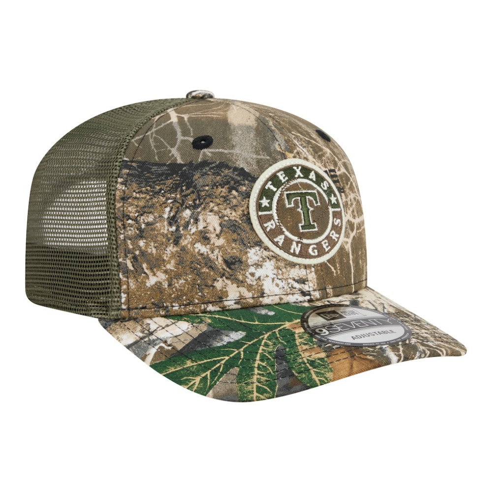 Texas Rangers New Era Realtree 9SEVENTY Adjustable Hat - Camo Hats