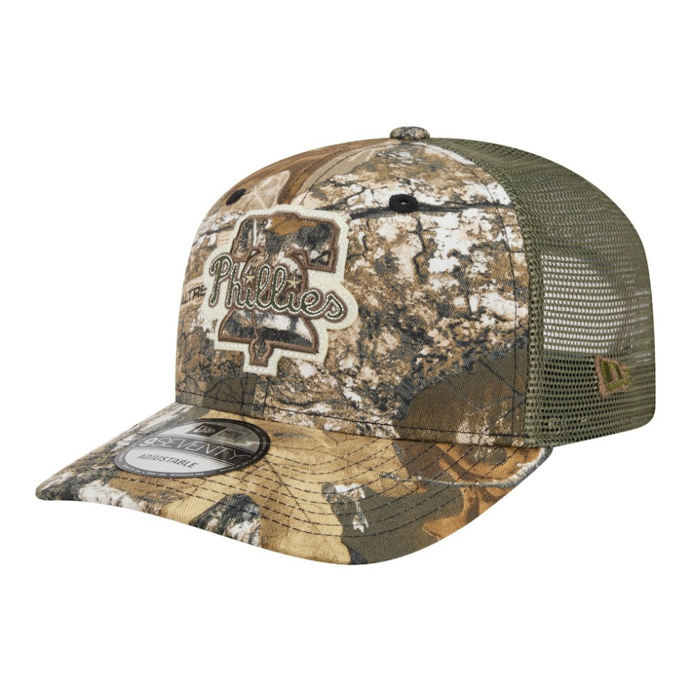 Philadelphia Phillies New Era Realtree 9SEVENTY Adjustable Hat - Camo Hats