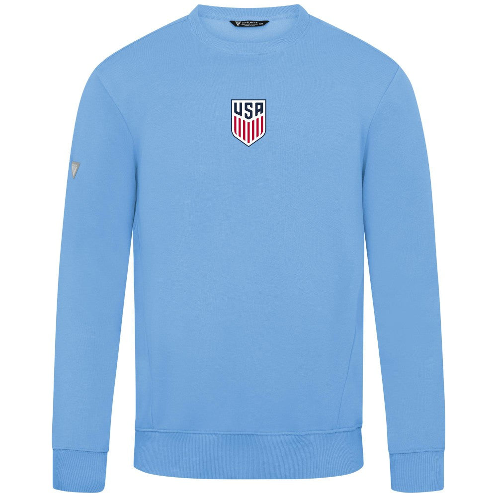 USMNT Levelwear Zane Chenille Sweatshirt Light Blue