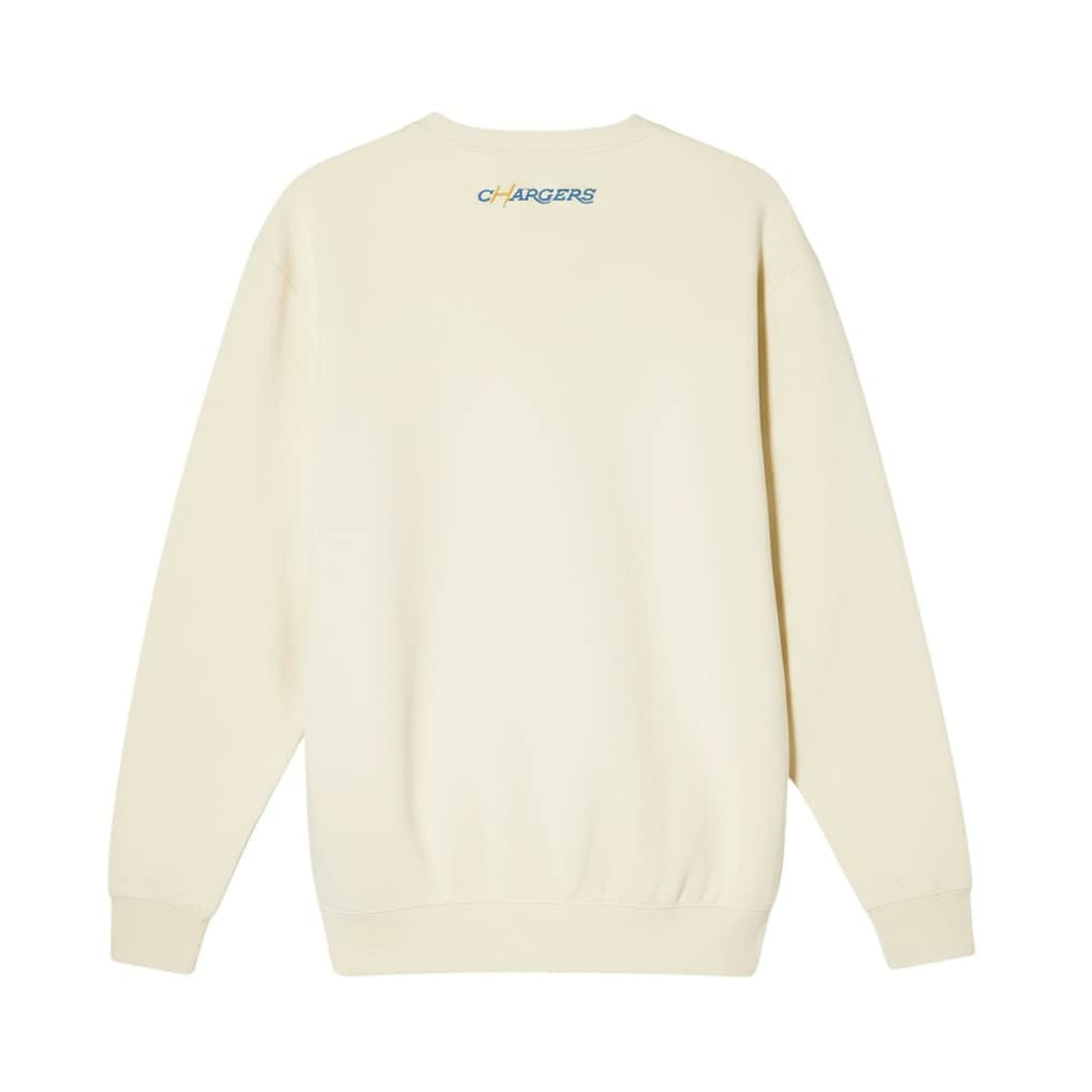 Los Angeles Chargers The Wild Collective Unisex Charger Power Fleece Sweatshirt Cream