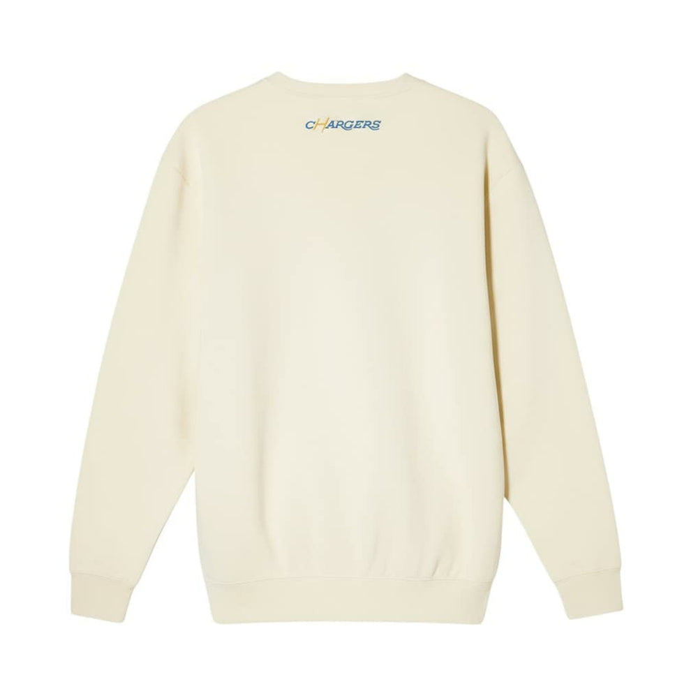 Los Angeles Chargers The Wild Collective Unisex Charger Power Fleece Sweatshirt Cream