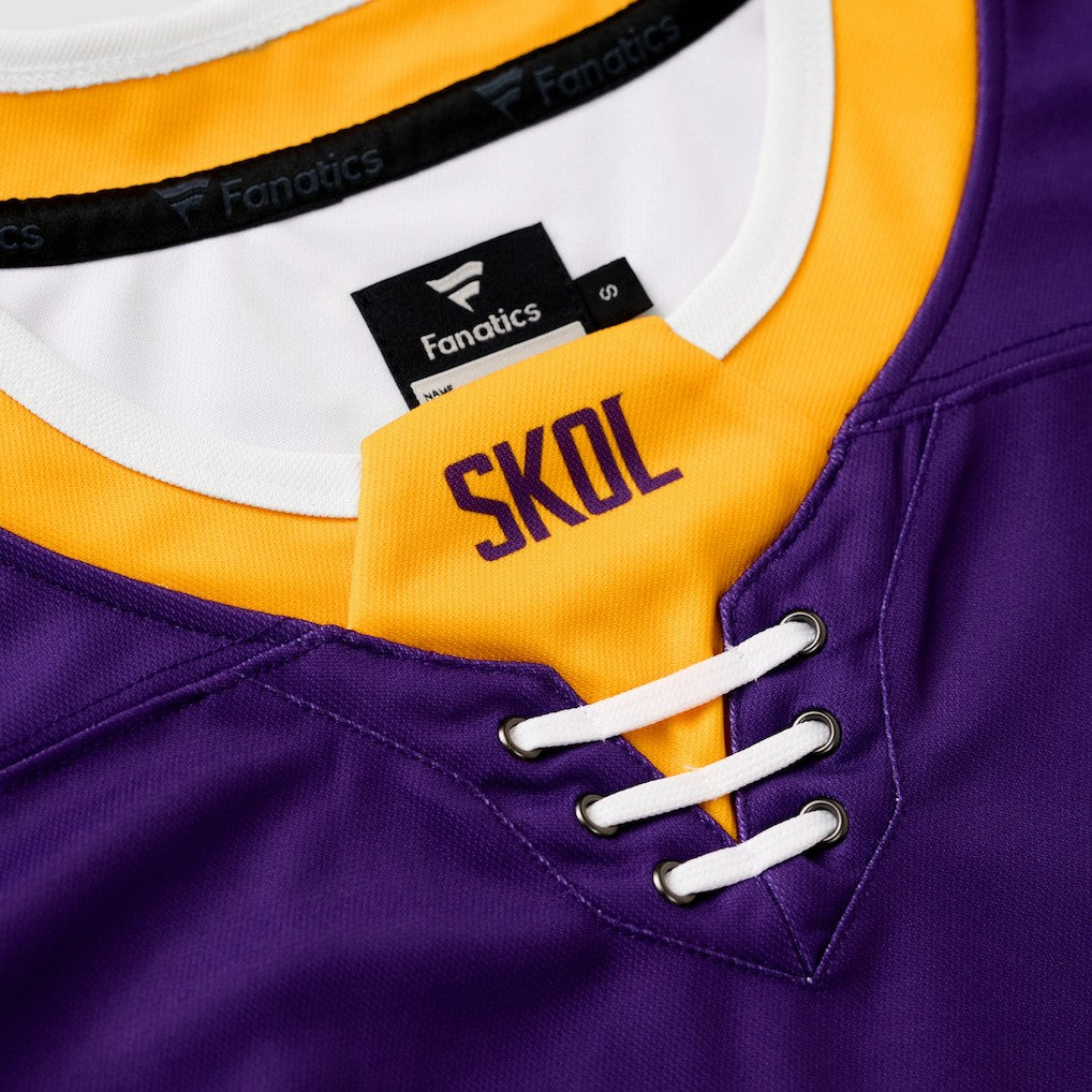 NFL Justin Jefferson Minnesota Vikings Hockey Jersey - Purple cheap