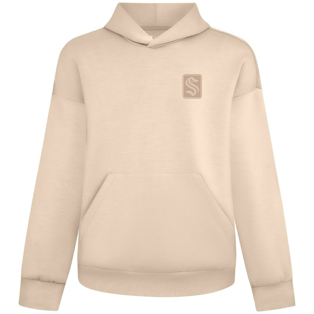 NHL Seattle Kraken Levelwear Unisex Tri-Blend Luxe Signature Hoodie - Khaki