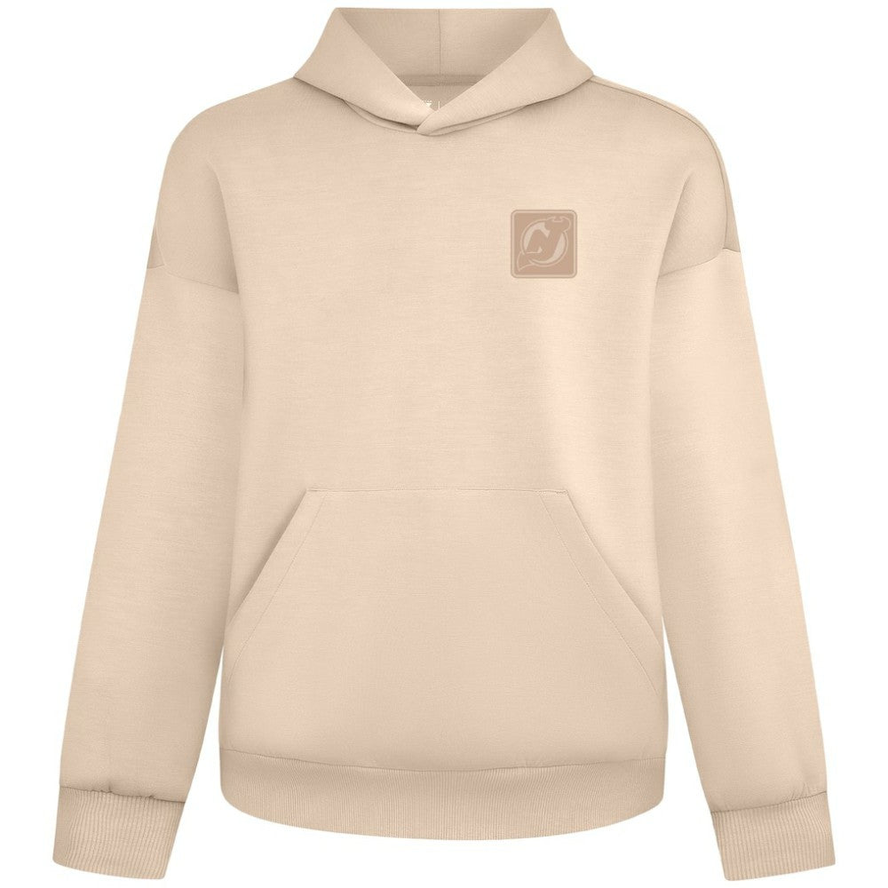 NHL New Jersey Devils Levelwear Unisex Tri-Blend Luxe Signature Hoodie - Khaki