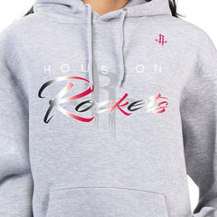 Houston Rockets G-III 4Her by Carl Banks Women's Shadow Logo Tri-Blend Fleece Hoodie Gray