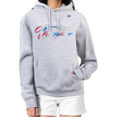 Oklahoma City Thunder G-III 4Her by Carl Banks Women's Shadow Logo Tri-Blend Fleece Hoodie Gray