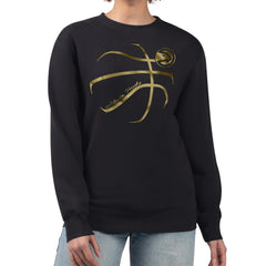 Atlanta Hawks G-III 4Her by Carl Banks Women's Metallic Print Basketball Sketch Fleece Sweatshirt Black
