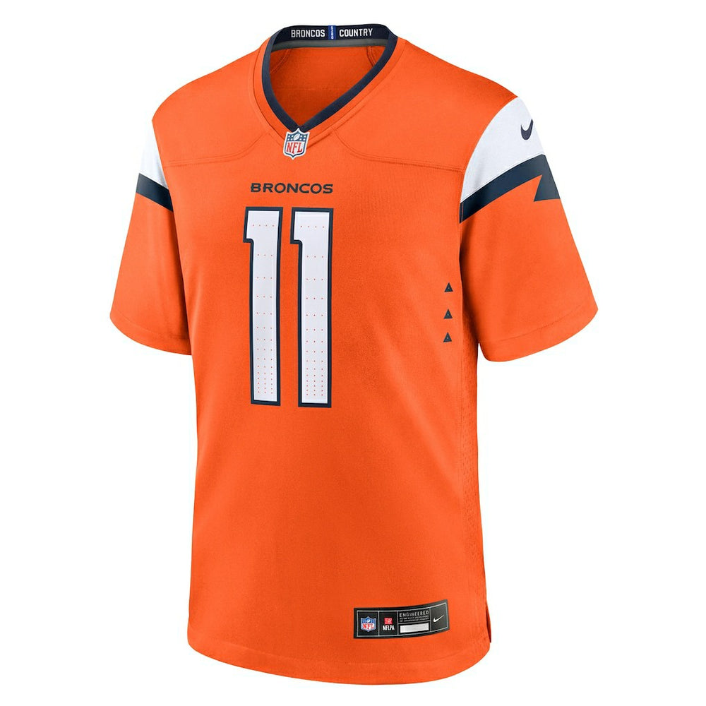 Troy Franklin Denver Broncos Team Game Jersey Orange