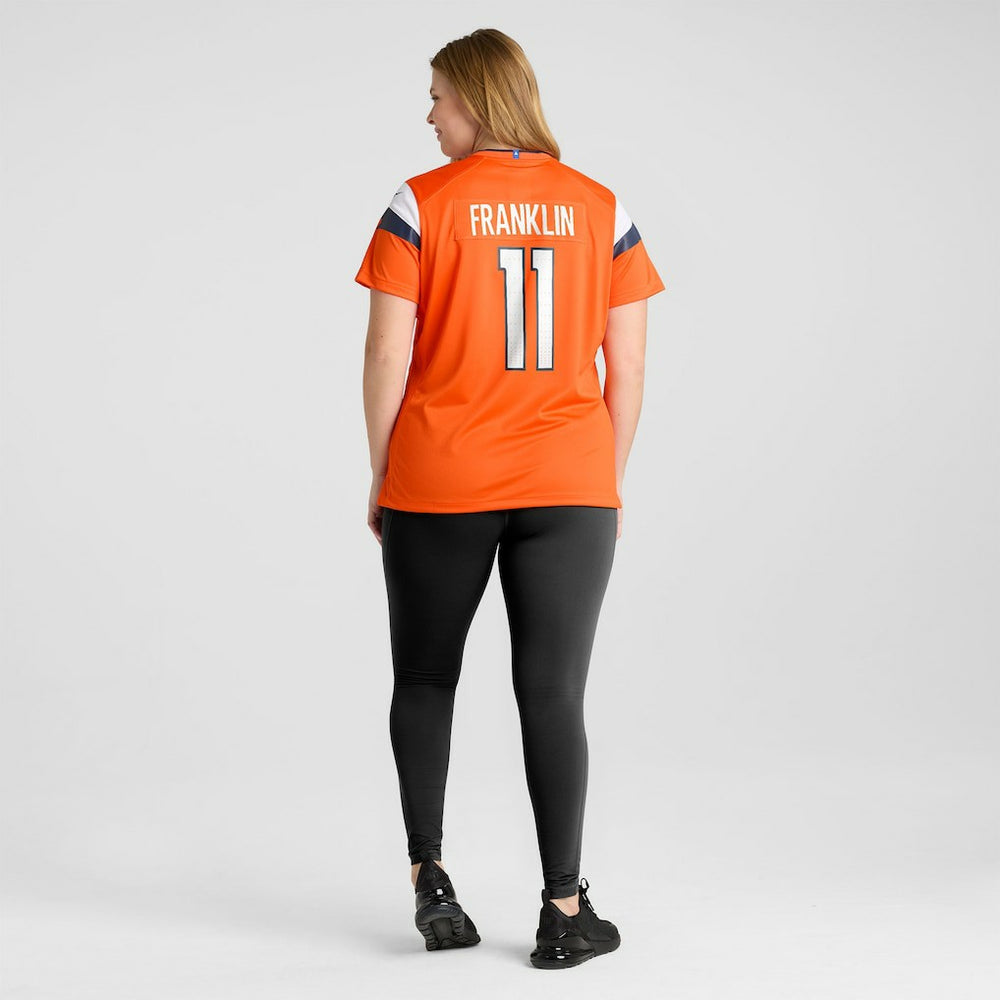 Troy Franklin Denver Broncos Women's Team Game Jersey Orange