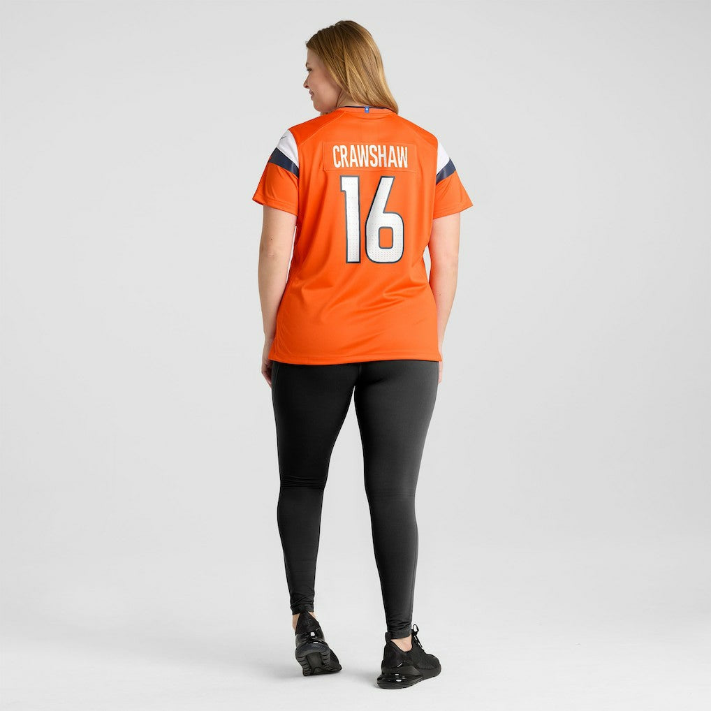 Jeremy Crawshaw Denver Broncos Women's Team Game Jersey Orange