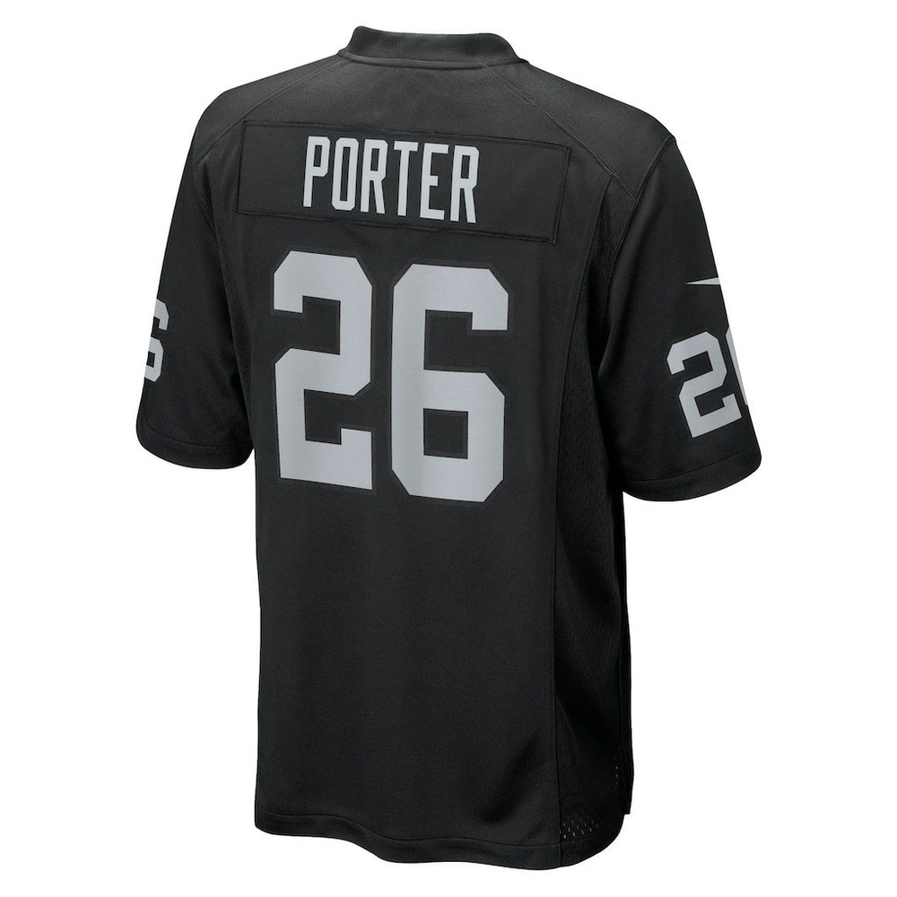 Darien Porter Las Vegas Raiders Team Game Jersey Black