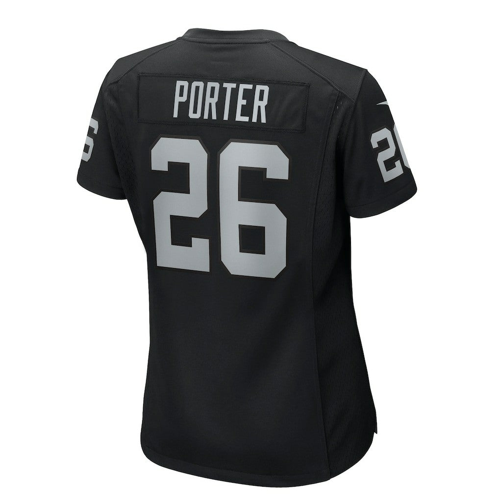 Darien Porter Las Vegas Raiders Women's Team Game Jersey Black
