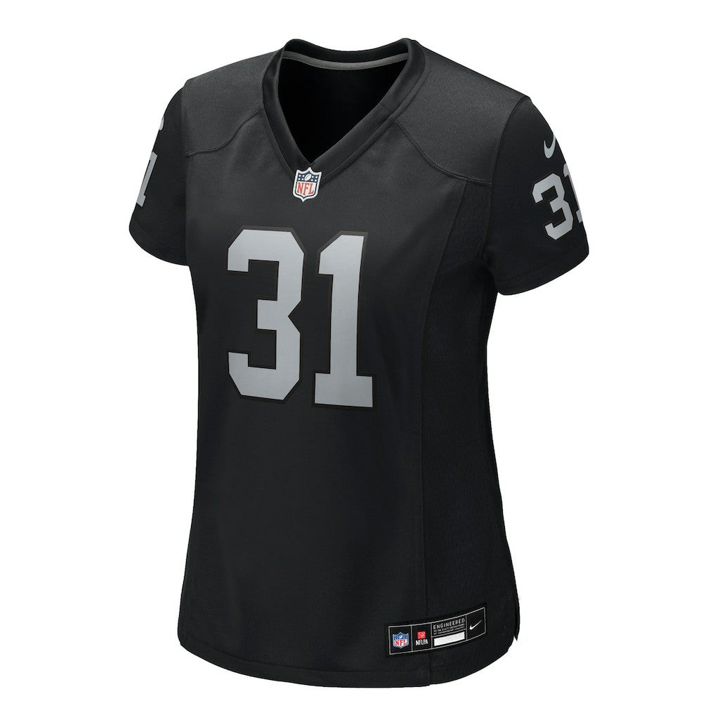 Raheem Mostert Las Vegas Raiders Women's Team Game Jersey Black