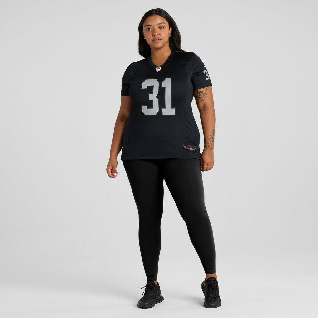 Raheem Mostert Las Vegas Raiders Women's Team Game Jersey Black