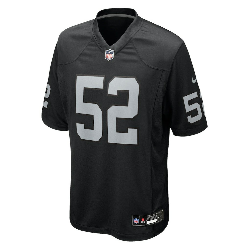 Elandon Roberts Las Vegas Raiders Team Game Jersey Black