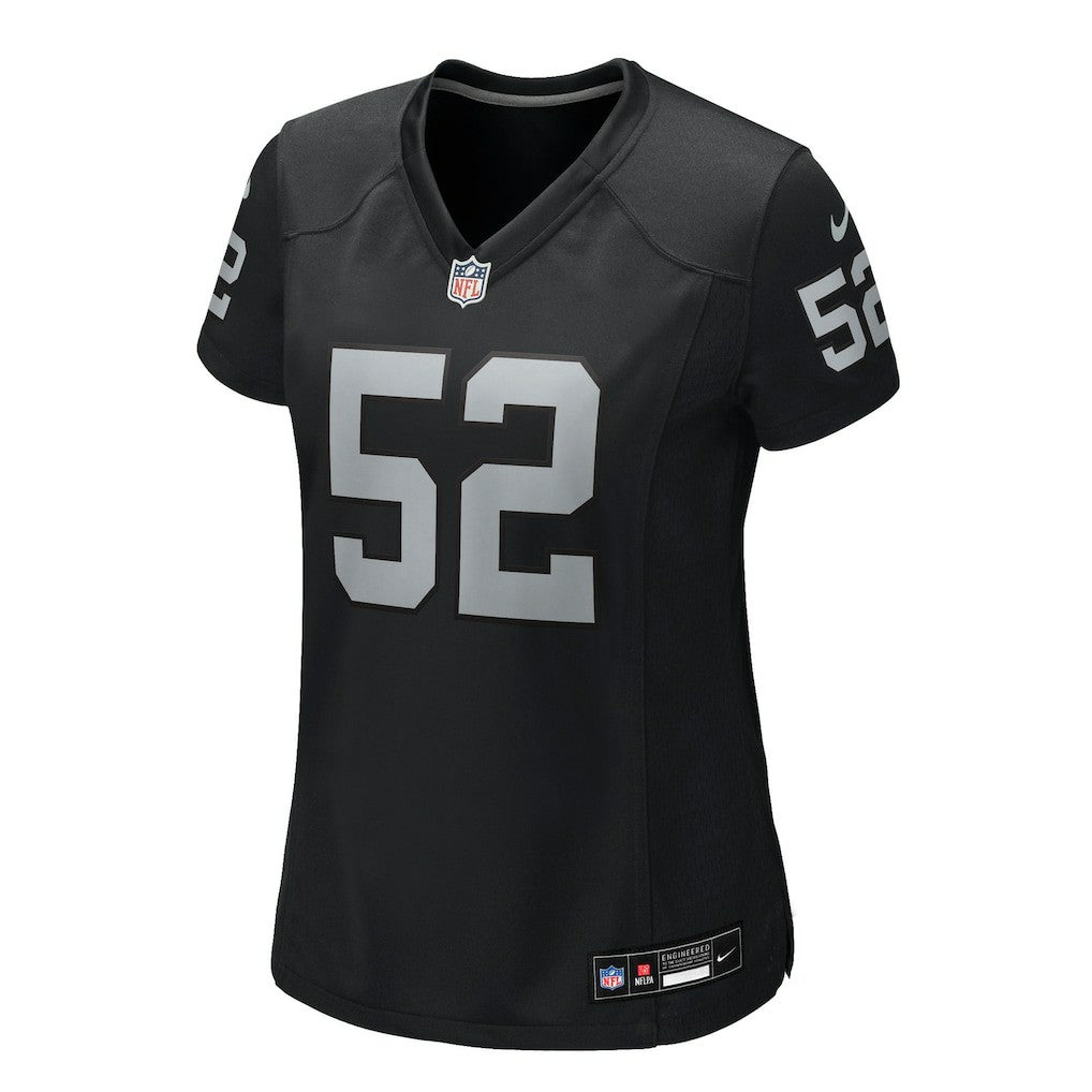 Elandon Roberts Las Vegas Raiders Women's Team Game Jersey Black