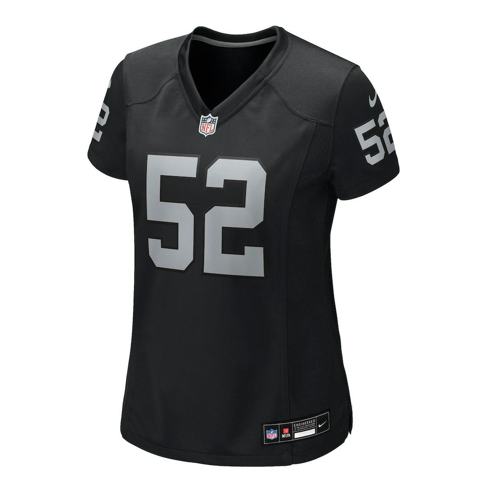 Elandon Roberts Las Vegas Raiders Women's Team Game Jersey Black