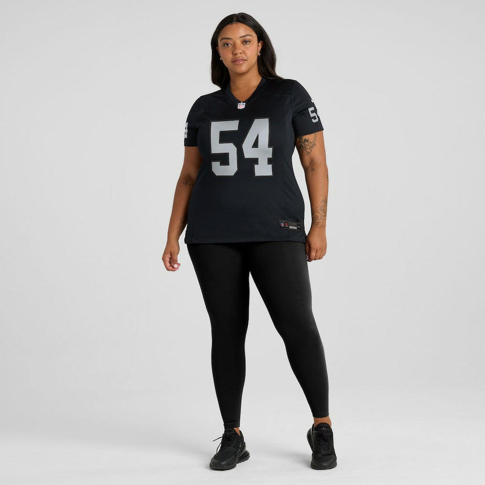 Brennan Jackson Las Vegas Raiders Women's Team Game Jersey Black