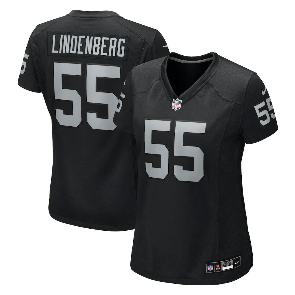 Cody Lindenberg Las Vegas Raiders Women's Team Game Jersey Black