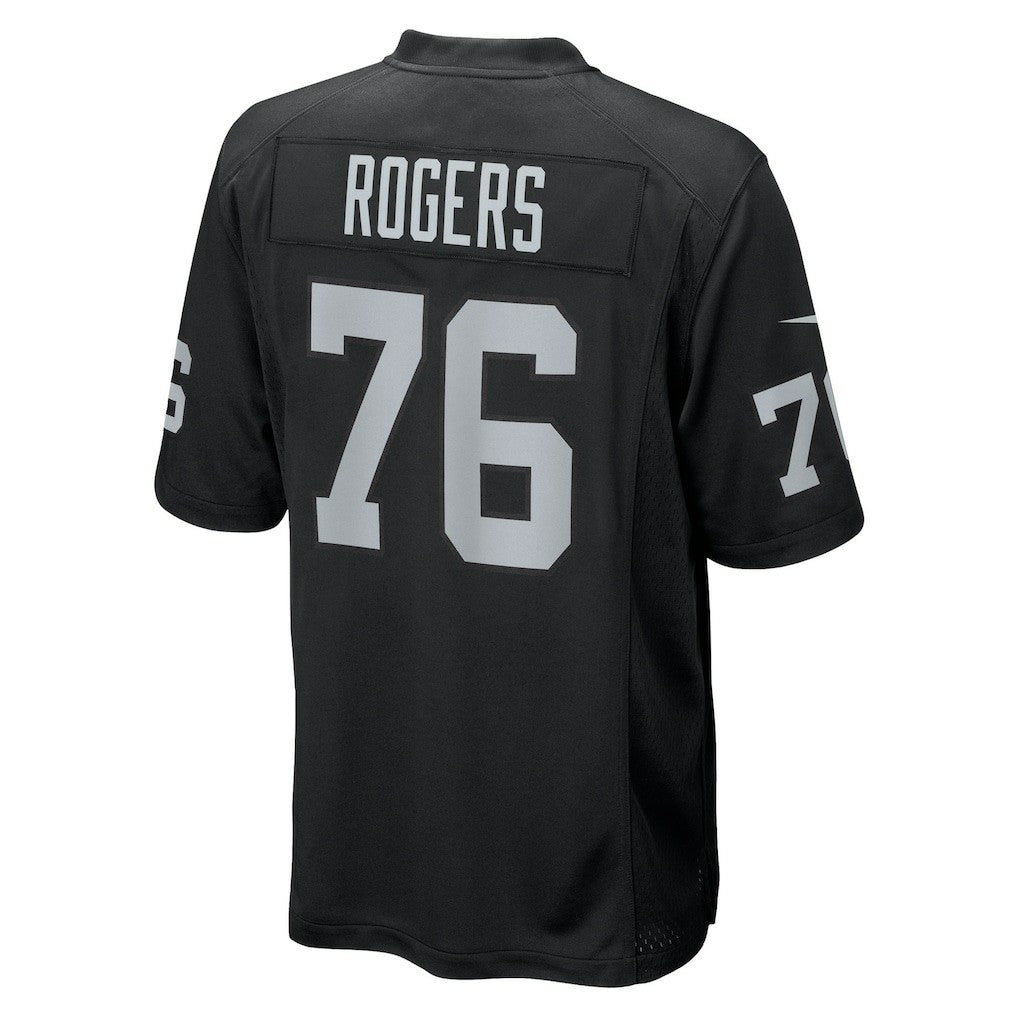 Caleb Rogers Las Vegas Raiders Team Game Jersey Black