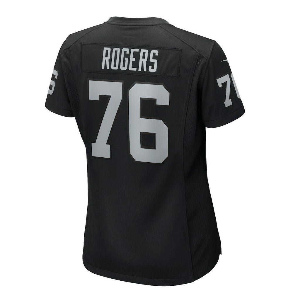 Caleb Rogers Las Vegas Raiders Women's Team Game Jersey Black