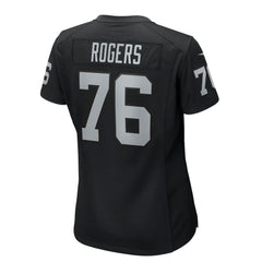 Caleb Rogers Las Vegas Raiders Women's Team Game Jersey Black