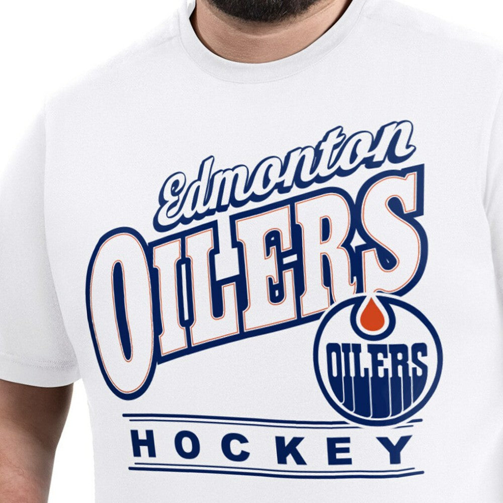 NHL Edmonton Oilers G-III Sports by Carl Banks Adaptive Headliner T-Shirt - White