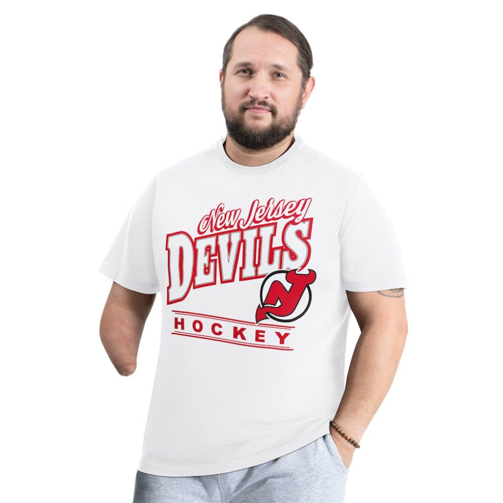 NHL New Jersey Devils G-III Sports by Carl Banks Adaptive Headliner T-Shirt - White