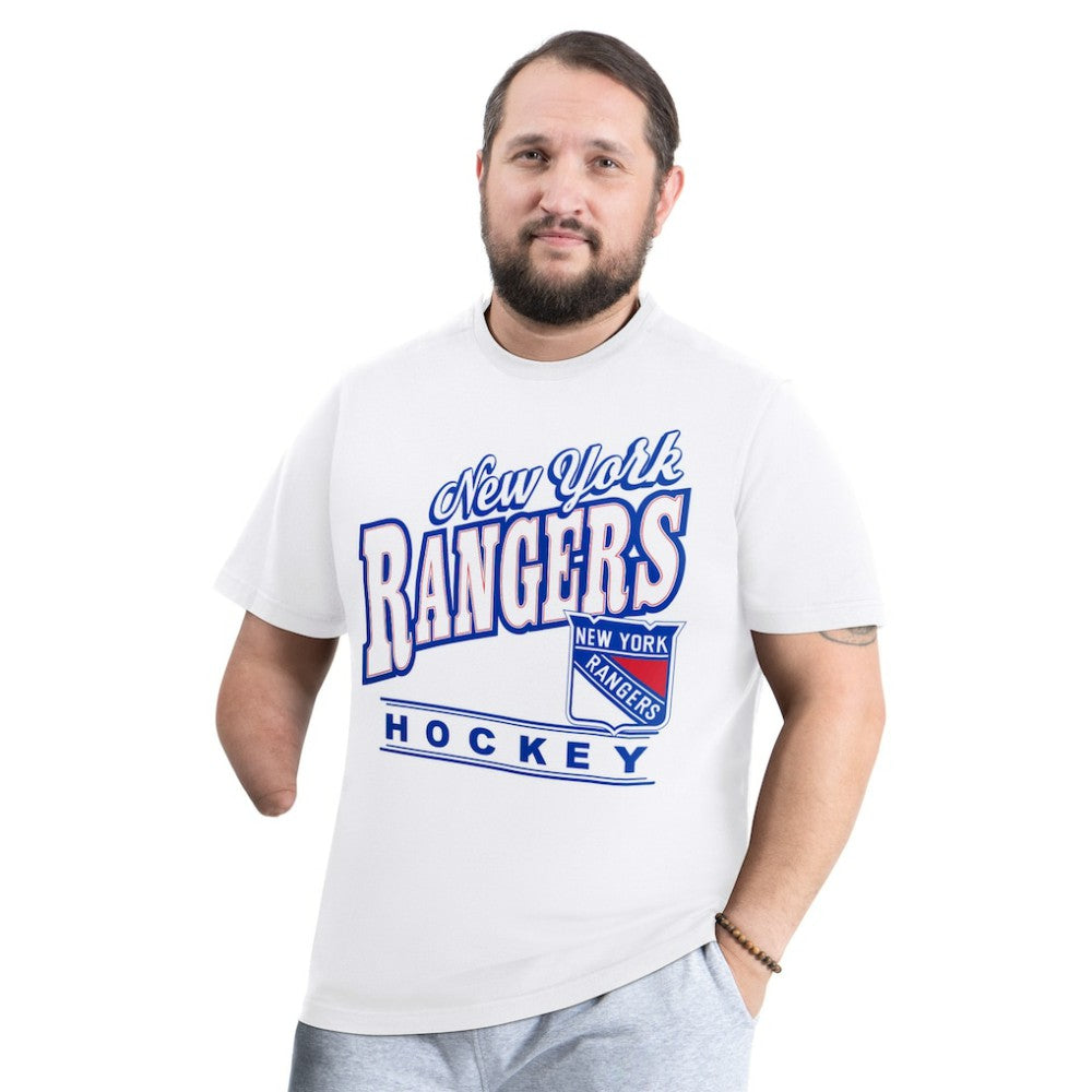 NHL New York Rangers G-III Sports by Carl Banks Adaptive Headliner T-Shirt - White