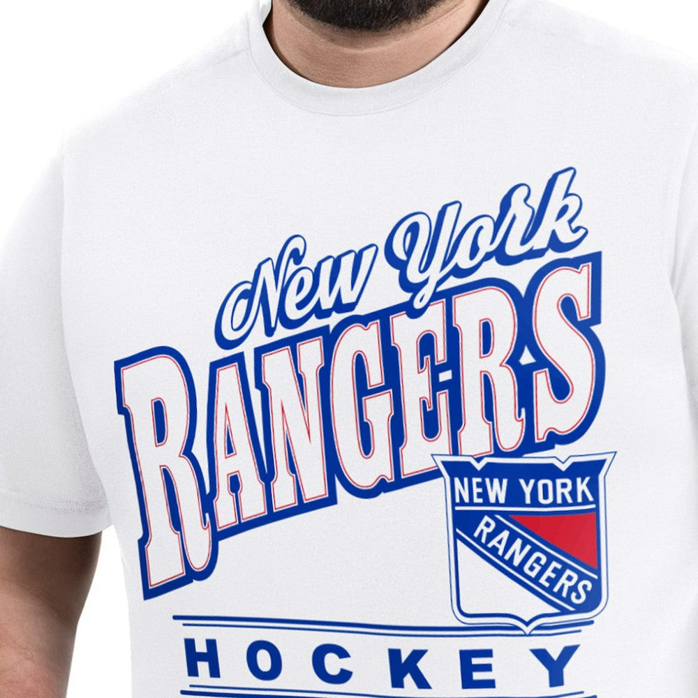 NHL New York Rangers G-III Sports by Carl Banks Adaptive Headliner T-Shirt - White