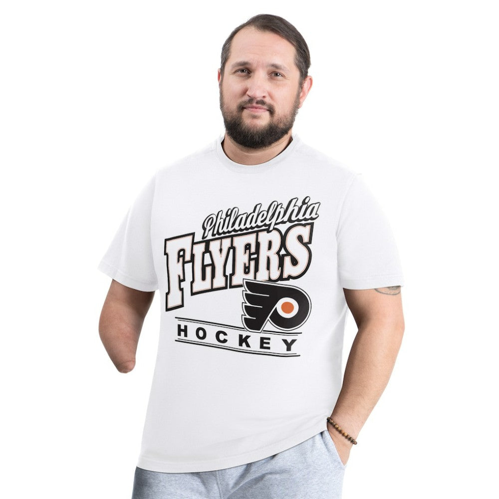 NHL Philadelphia Flyers G-III Sports by Carl Banks Adaptive Headliner T-Shirt - White
