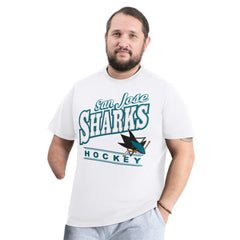 NHL San Jose Sharks G-III Sports by Carl Banks Adaptive Headliner T-Shirt - White