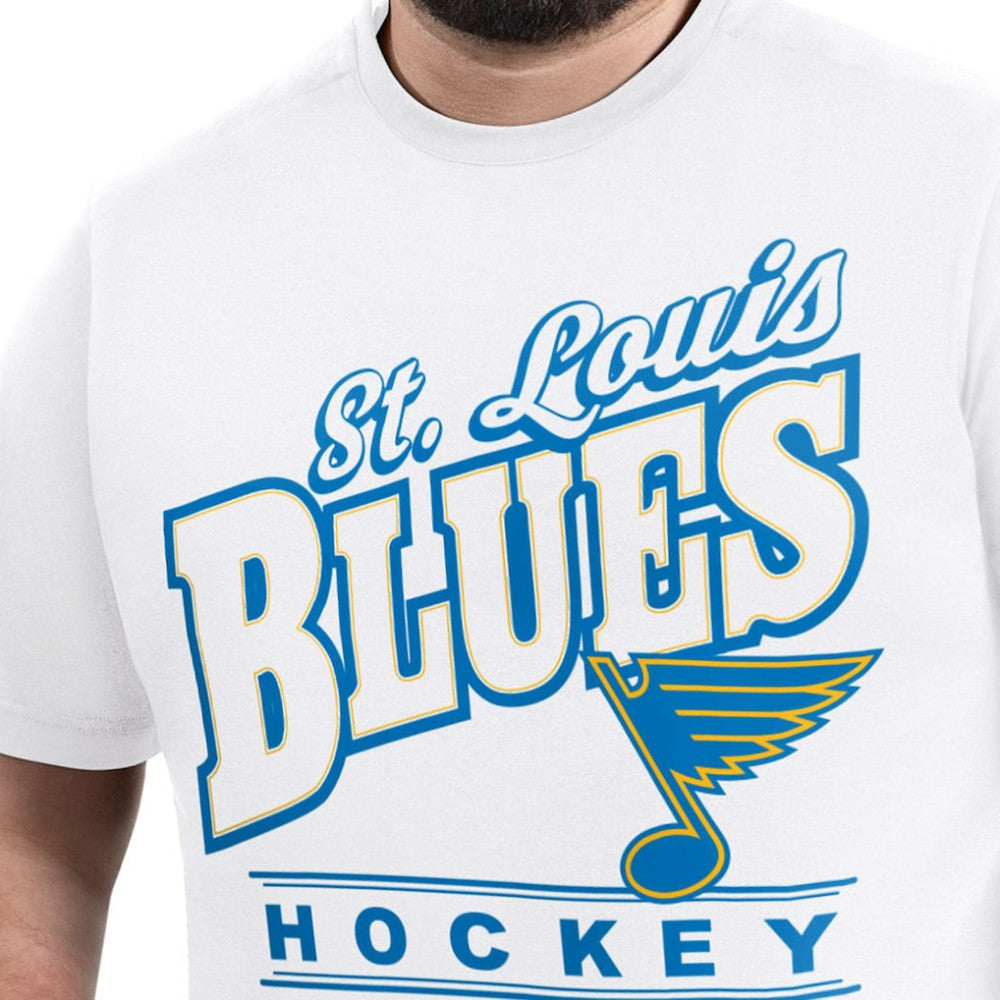 NHL St. Louis Blues G-III Sports by Carl Banks Adaptive Headliner T-Shirt - White