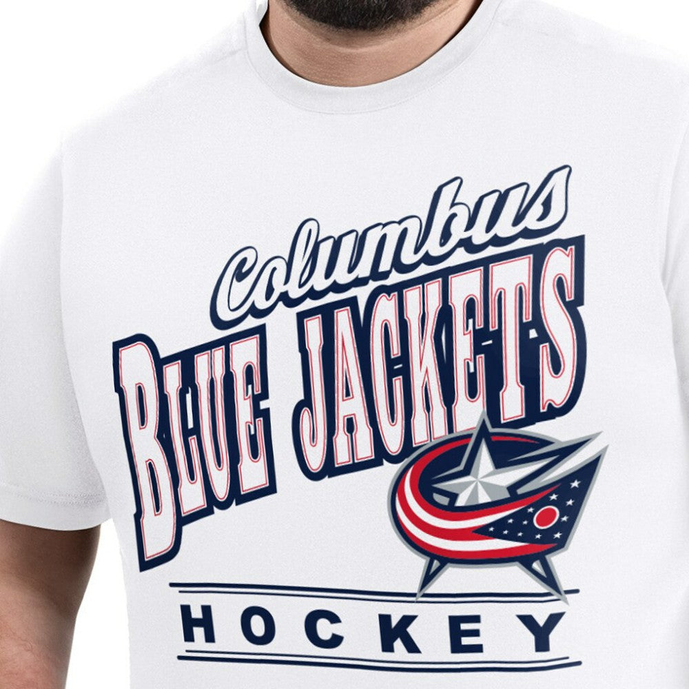 NHL Columbus Blue Jackets G-III Sports by Carl Banks Adaptive Headliner T-Shirt - White