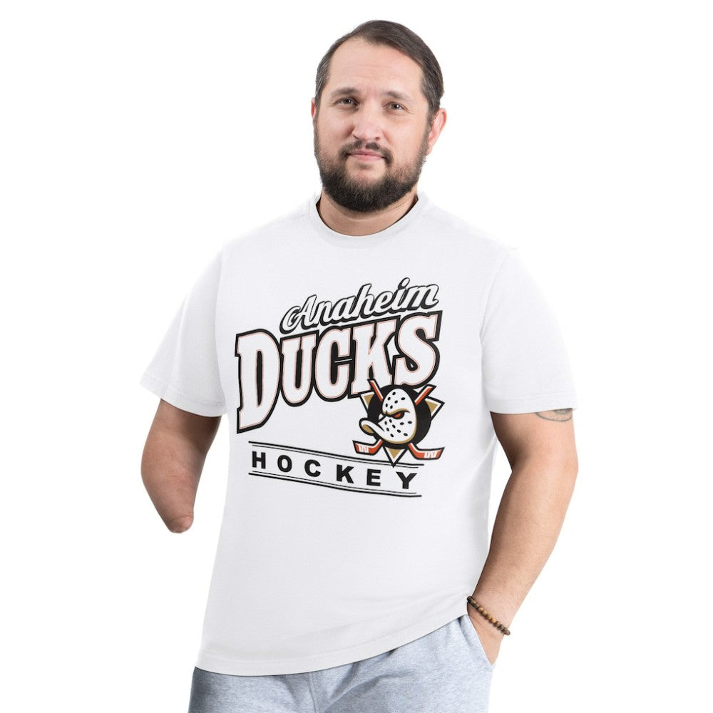 NHL Anaheim Ducks G-III Sports by Carl Banks Adaptive Headliner T-Shirt - White