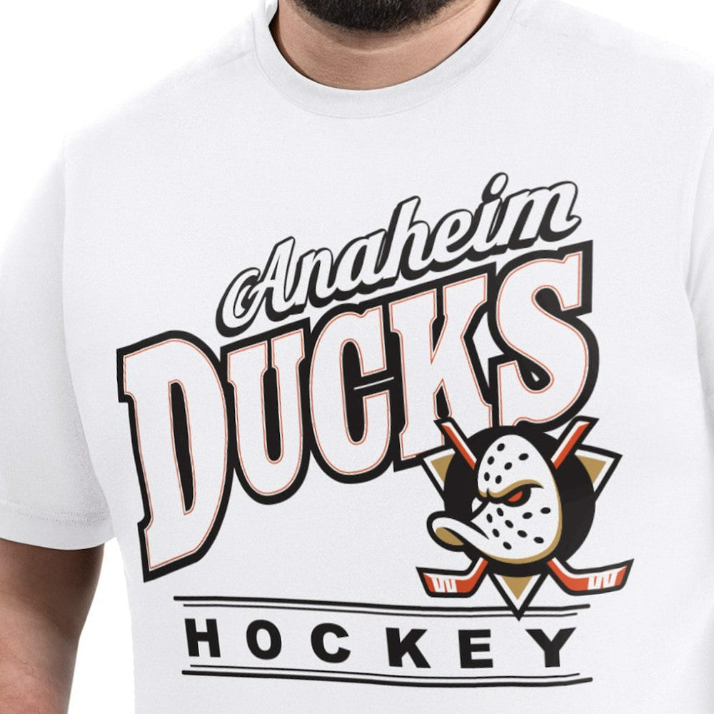 NHL Anaheim Ducks G-III Sports by Carl Banks Adaptive Headliner T-Shirt - White