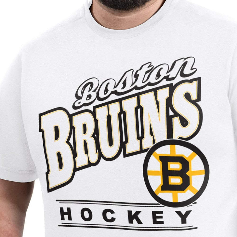 NHL Boston Bruins G-III Sports by Carl Banks Adaptive Headliner T-Shirt - White