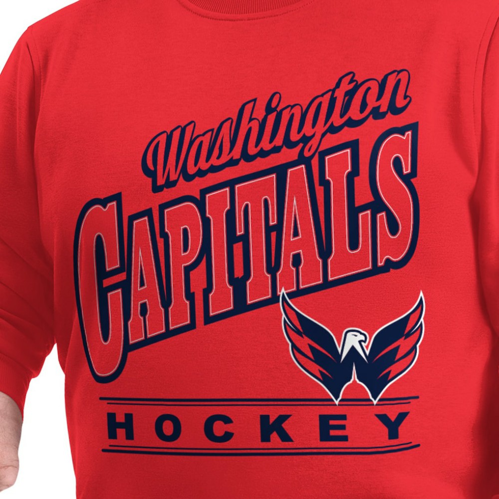 NHL Washington Capitals G-III Sports by Carl Banks Adaptive Headliner Fleece Sweatshirt - Red